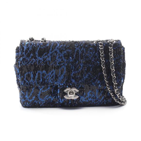 CHANEL Handbags - Chanel Mini Matelassé 20 Shoulder Bag/Handbag, Leather, Sequins, Women's, Blu...
